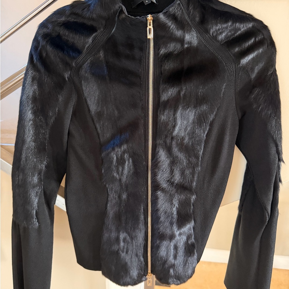 Vintage Gucci Black Jacket with golden zipper